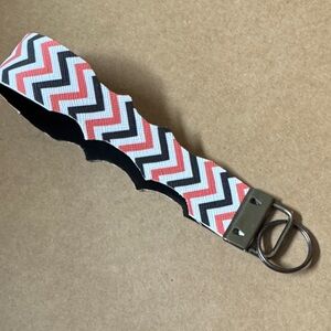 Chevron Keychain Wristlet